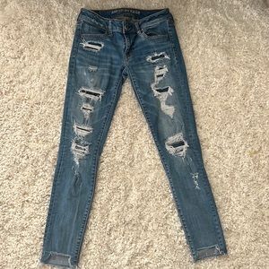 American Eagle Super Stretch, super low jegging, size 4